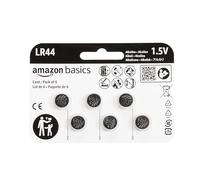 Amazon Basics 6-Pack LR44 Alkaline Button Coin Cell Battery, 1.5 Volt, Long Lasting Power, Mercury-Free,packaging may vary
