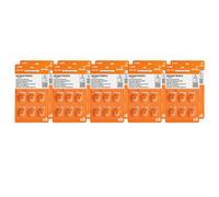 Amazon Basics 60-Pack Hearing Aid Size 13 Zinc-Air Batteries, 1.45 Volt, Orange Tab, 4-Year Shelf Life, Child-Safe Package (Use Scissors to Open)