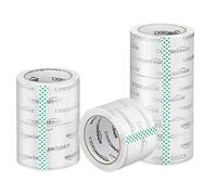 Amazon Basics 7.2 cm Wide Packing Tape, Fits 3-Inch Dispensers, Crystal Clear, Low Odor, for Moving, Storage, Shipping and Sealing Boxes, 50m, 6-Pack