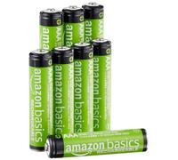 Amazon Basics 8-Pack Rechargeable AAA NiMH Performance Batteries, 800 mAh, 1.2V, Recharge up to 1000x Times, Pre-Charged