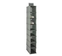 Amazon Basics 8-Tier Hanging Shoe Organizer for Closet Storage, Charcoal, 11.5 x 5.5 x 41 inches