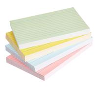 Amazon Basics A6 Ruled Index Cards, Assorted Neon Colours (Pack of 200)