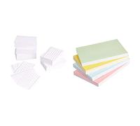 Amazon Basics A8 Ruled Index Cards - White (Pack of 1000) & Amazon Basics A6 Ruled Index Cards - Assorted Colours (Pack of 200)