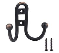 Amazon Basics AB4500-OR-5 Robe Hook, Oil Rubbed Bronze