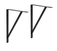 Amazon Basics AB5502 Heavy Duty Shelf Bracket, 30 x 21 cm, 10-Pack, Black