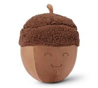 Amazon Basics Acorn Shaped Plush Pillow, Stuffed Toy Cushion for Bed or Sofa, Kids Room Decor, Brown