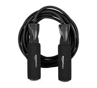 Amazon Basics Adjustable Length Jump Rope with Handles for Workout, 300 cm, Black