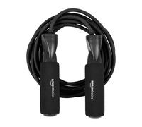 Amazon Basics Adjustable Length Jump Rope with Handles for Workout 300 cm Black