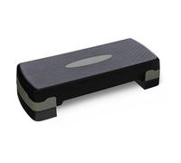Amazon Basics Aerobic Exercise Step Platform, Adjustable Workout Stepper At Home, 68.58cm, Black/Grey