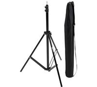 Amazon Basics Aluminum 80"/2.04m Light Stand with Case for Studio and On-Location Photos, 2.69lbs/1.22kg, Max Load 6.98lbs/3.17kg, Adjustable Height, Portable, Compact Storage - Black