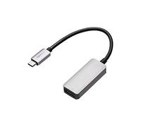 Amazon Basics Aluminum Uni-Directional USB-C (Source) to DisplayPort (Display) Adapter (4K@60Hz), Thunderbolt 3 Compatible, Grey