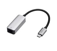 Amazon Basics Aluminum USB-C to RJ45 Gigabit Ethernet Adapter, fast network, Grey, 2.07 x 0.81 x 0.6 inches
