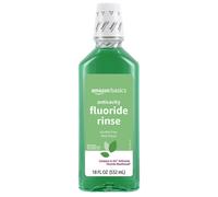 Amazon Basics Anticavity Fluoride Rinse Alcohol Free Mint 18 Fluid Ounces 1-Pack (Previously Solimo)