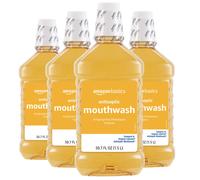 Amazon Basics Antiseptic Mouthwash Original Flavor 1.5 Liter 50.7 ounce (Pack of 4) (Previously Solimo)