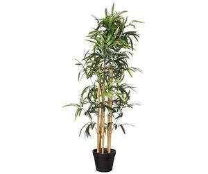 Amazon Basics Artificial Fake Bamboo Plant with Plastic Planter Pot, 100 cm