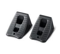 Amazon Basics Automotive Plastic Wheel Chocks, One Size, 2 Pack, Black
