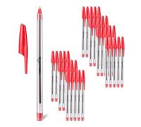 Amazon Basics Ballpoint Pen Set, Home Office, School, 1.0 mm, Red, Pack of 36