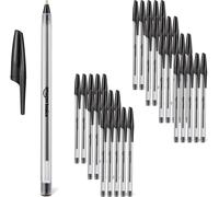 Amazon Basics Ballpoint Pens, Fast Drying, Ideal for School, Office, Medium Poi