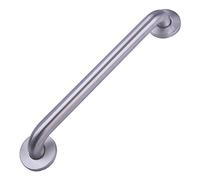 Amazon Basics Bathroom Safety Handicap Grab Bar, 16 Inch Length, 1.25 Inch Diameter, Sturdy Support, Holds up to 500LBs, ADA Compliant, Stainless Steel
