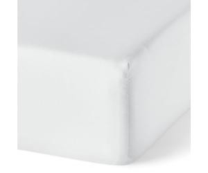 Amazon Basics Bedding Organic Cotton Super King Fitted Sheet, 180 x 200 cm, White
