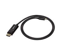 Amazon Basics Bi-Directional USB-C to DisplayPort Cable, 0.9 m, Black