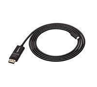 Amazon Basics Bi-Directional USB-C to DisplayPort Cable - 1.8 metres, Black,Clear