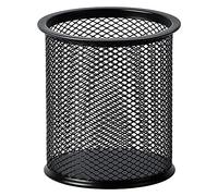 Amazon Basics Black Metal Mesh Pen Holder for Desk, 9 x 9.7 x 9 cm