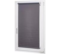 Amazon Basics Blackout Roller Blind, UV Protection, Thermal Insulated, Trimmable, No Drill Blinds for Windows, 56 x 150 cm, Dark Grey