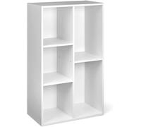 Amazon Basics Bookcase with 5 Compartments, Office Shelf, Bookshelf, Living Roo