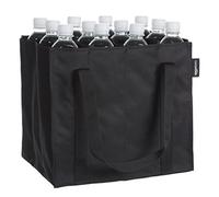 Amazon Basics Bottle bag - 12 compartments, Black, Solid