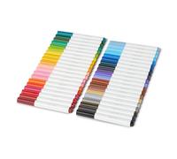 Amazon Basics Broad Line Washable Markers, Colouring Felt Tip Pens for Kids, Multicolour, Pack of 40