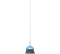 Amazon Basics Broom and Dustpan Set, Blue & White