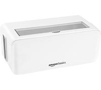 Amazon Basics Cable Tidy Box for Hiding and Organising Cables, Small, White