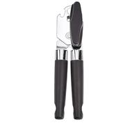 Amazon Basics Can Opener, 22 cm, Black Soft Grip Handle