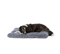 Amazon Basics Cat and Dog Bed, Machine Washable Pet Bed, Large (102 x 69 x 9cm), Grey Swirl