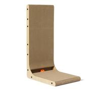 Amazon Basics Cat Scratcher, L-Shaped with Catnip and Interactive Ball Toy, Corrugated Cardboard, Wall Climber, FSC Certified, 41.9 x 29.0 x 68.0 cm, for Indoor Cats and Kittens