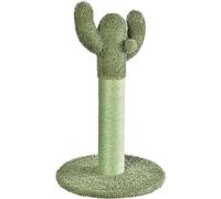 Amazon Basics Cat Scratching Post for Indoor Cats, Cactus Cat Scratcher Single Post, 65 cm, Green