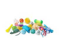 Amazon Basics Cat Toy Kits Variety Pack with Teaser, ball, Feather, Spring