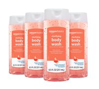 Amazon Basics Clarifying Pink Grapefruit Body Wash 2% Salicylic Acid Acne Treatment Dermatologist Tested 8.5 Fl Oz (Pack of 4) (Previously Sol