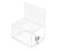 Amazon Basics Clear Key Ballot Box With Lock
