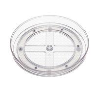Amazon Basics Clear Lazy Susan Turntable Organiser, 22.9 cm, 2-Pack