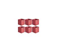 Amazon Basics Collapsible Fabric Storage Cubes with Oval Grommets - 6-