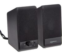 Amazon Basics Computer Speakers For Desktop or Laptop PC, USB-Powered, Black