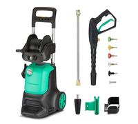 Amazon Basics Corded Pressure Washers, 2200W, Max 145 Bar, Max Flow rate: 500L/H, Green