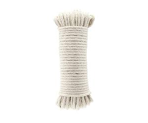 Amazon Basics Cotton Braided Rope, All-Purpose, Clothesline, 0.47cm x 15.24 m (4.5mm x 15m), Off White