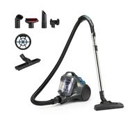 Amazon Basics Cylinder Vacuum Cleaner Bagless 1.3L Compact Lightweight with Triple-Action Nozzle, HEPA Filter, 850W, for Carpet and Hard Floor, Grey