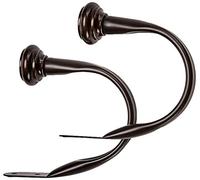 Amazon Basics Decorative Curtain Tie Backs, Set of 2, Bronze
