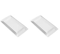 Amazon Basics Dinner Dessert Set, Party Platter Appetizer, 3-Piece Porcelain, 32.38 cm, 28 cm, 25.4 cm, White (Previously AmazonCommercial Brand) (Pack of 2)