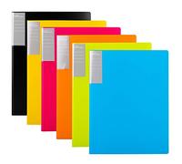 Amazon Basics Display Folders, A4, 30 Pockets (6-Pack), Multicolour