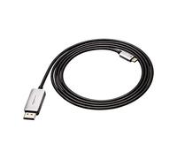 Amazon Basics DisplayPort to USB-C Cable, 4Kx2K@60Hz, Aluminum Housing, 1.8 m, Black
